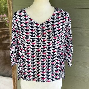 Escapada Whale Print Top